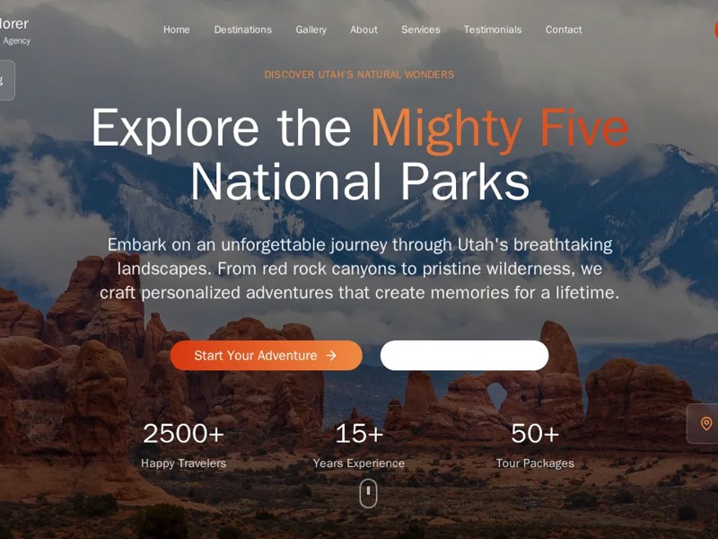 Utah Travel Agency Website