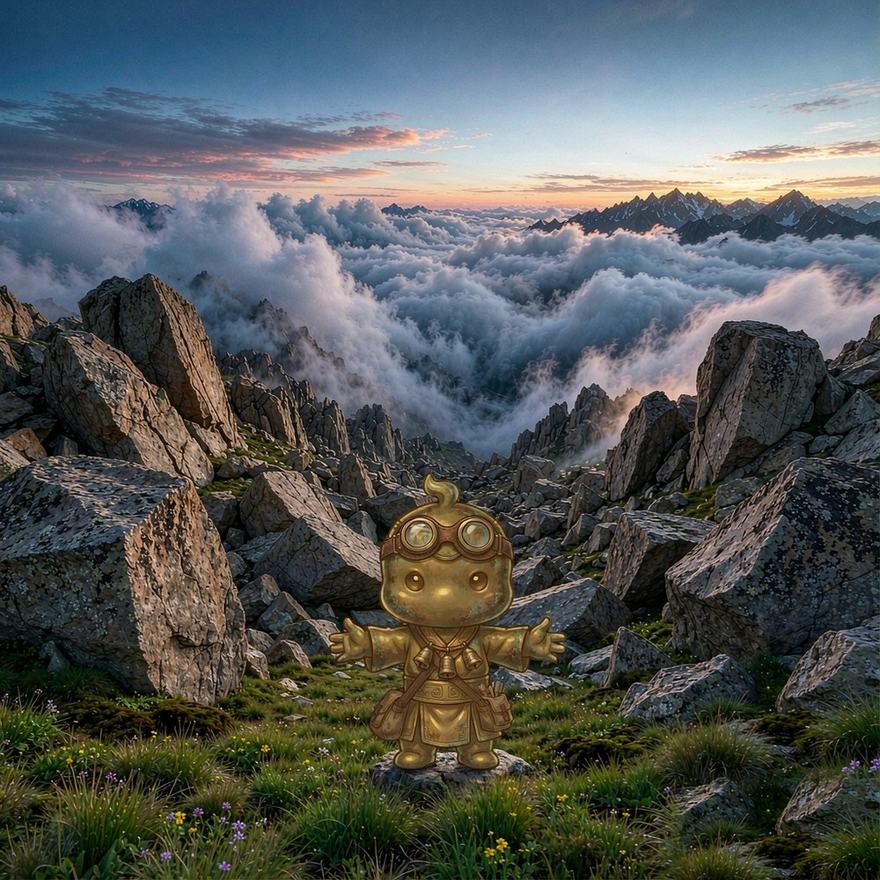 青铜小人 × 实景 打卡效果图