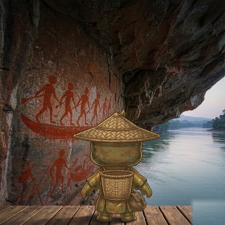 青铜小人 × 实景 打卡效果图