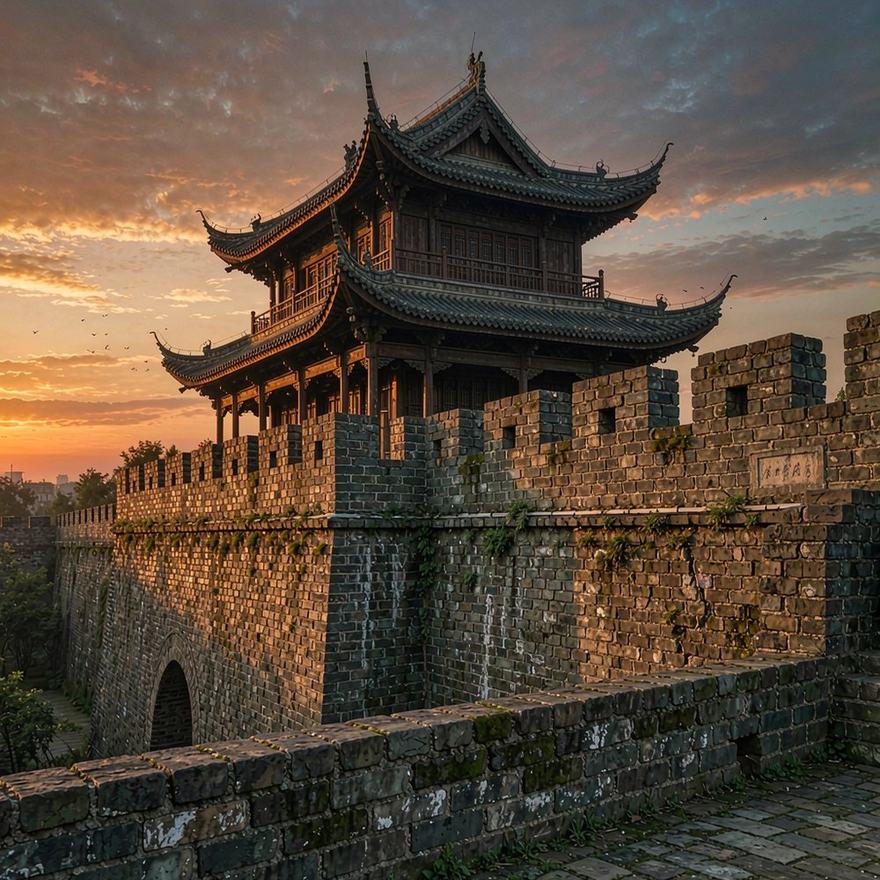长沙 · 天心阁（九门古城门原型）实景照片（原型地示意）