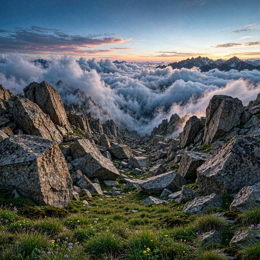 宝鸡 · 太白山（秦岭神树原型）实景照片（原型地示意）