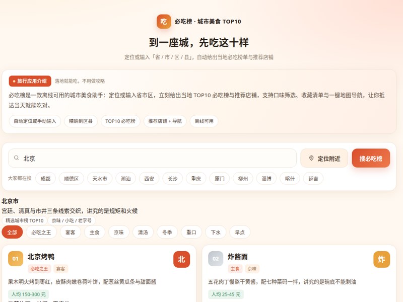 必吃榜·城市美食